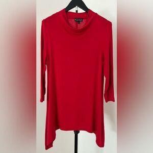 ❤️✨ Phase Eight Red Draped-Neck Top – Elegant Holiday Style – US 8-10/UK 12 ✨❤️